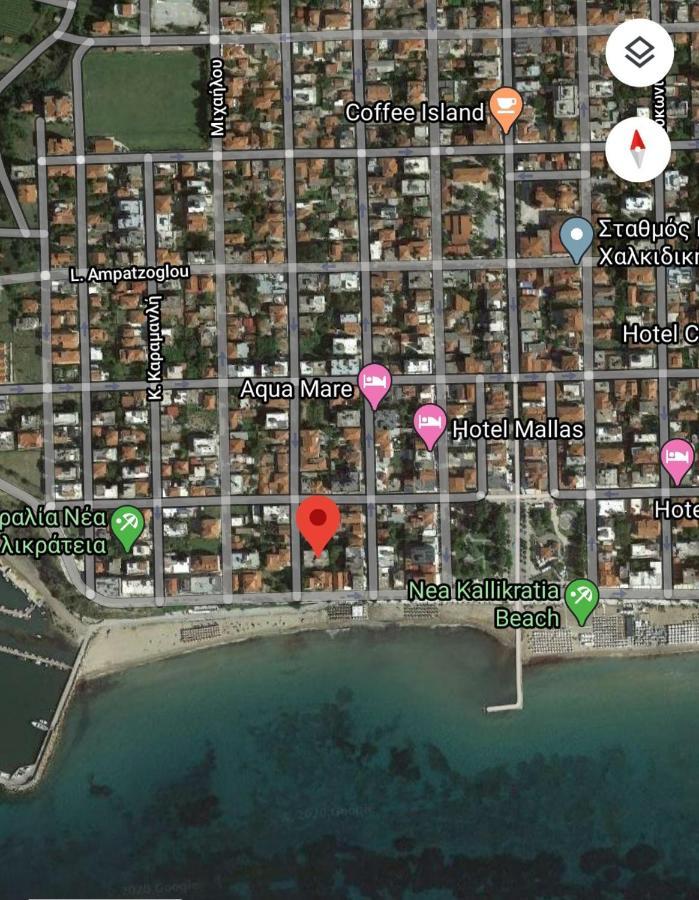 Cozy & Cool Apartment N1 30M From Sea Nea Kallikrateia Екстер'єр фото